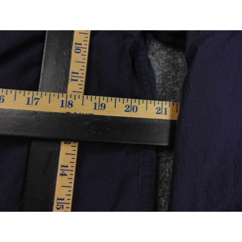 Neiman Marcus Shirt Mens Large Navy Blue Button Down Long Sleeve Cotton Dress‎